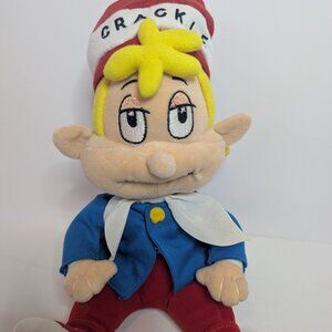 Vintage Kellogg Co. RICE KRISPIES Plush CRACKLE Advertising Toy Cereal Character